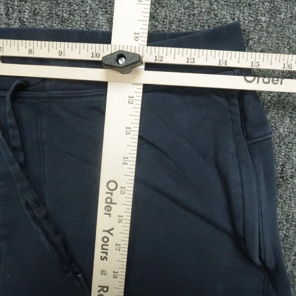 Lululemon Shorts Mens Small Blue Relaxed French Terry Zip‎ Pocket Training